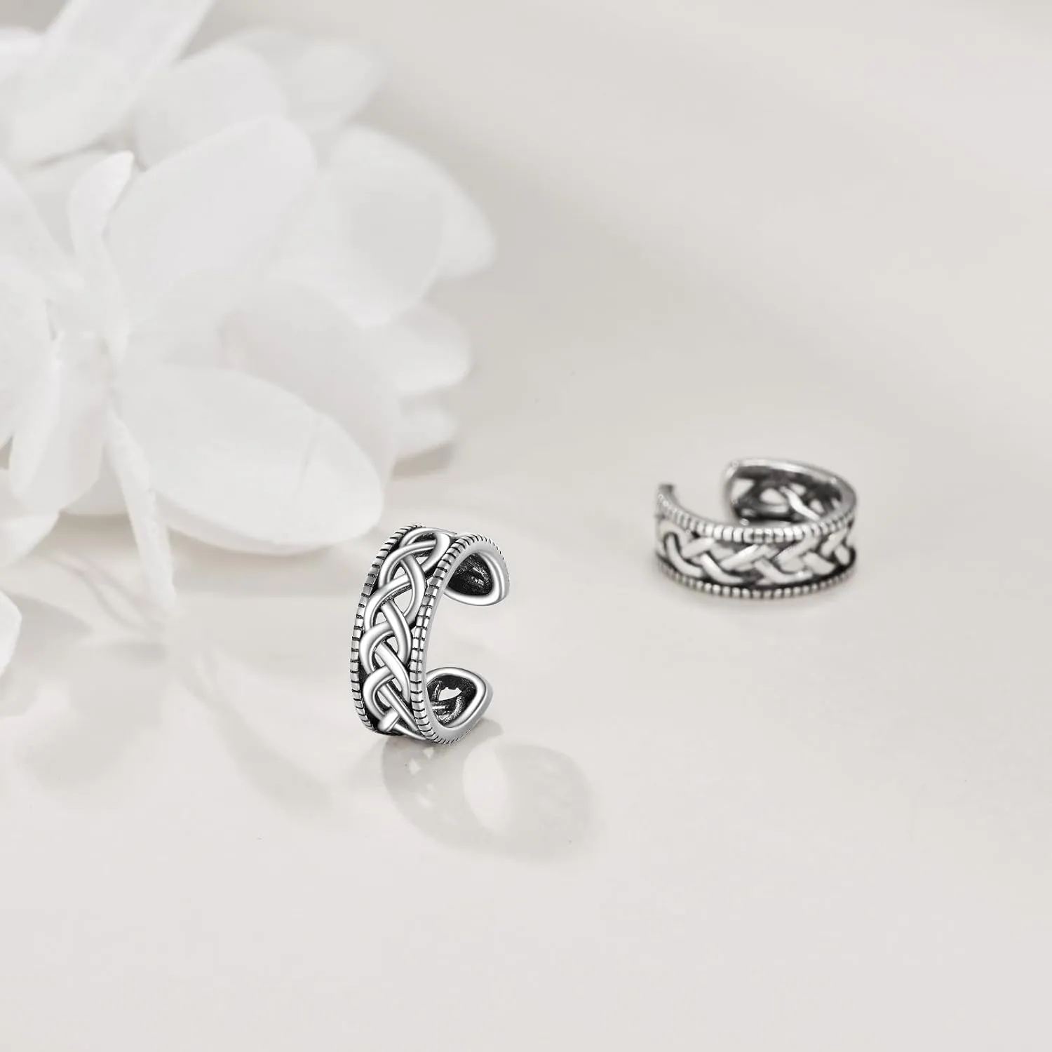 Celtic Knot Huggie Earrings Sterling Silver Star of David/Dachshund/Turtle Small Hoop Earrings Celtic Jewelry Gifts for Women