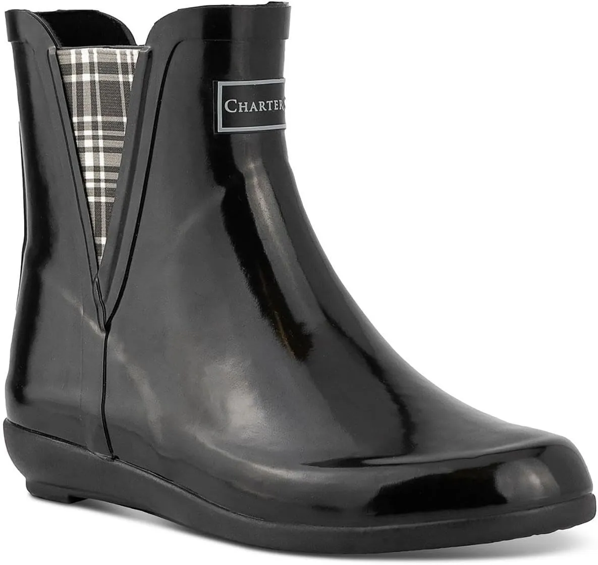 Charter Club Womens Cloudburst Outdoor Stretch Rain Boots Black 7 Medium (B,M)