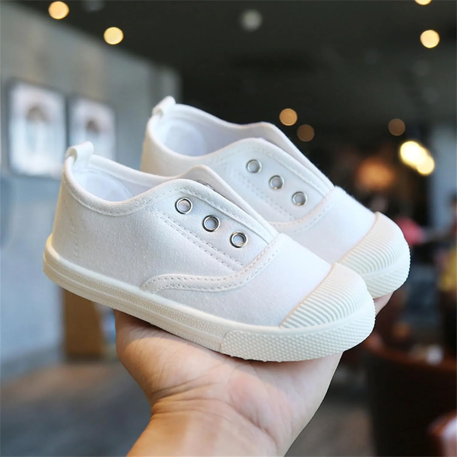 Children's Canvas Shoes Breathable Boys' and Girls' Shoes Indoor Children's Shoes Toddler Shoes Mike Shoes