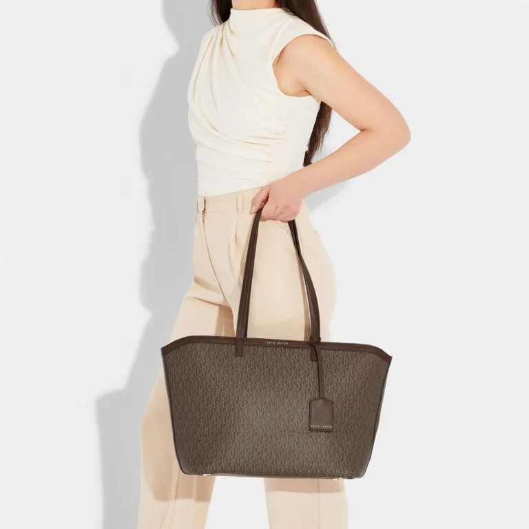 CHOCOLATE SIGNATURE TOTE BAG