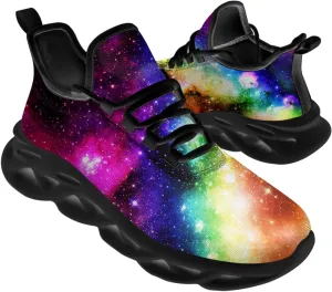 Ciadoon Galaxy Shoes for Men Women Road Running Shoes Non-Slip Walking Tennis Sneakers Cross Trainer Shoes Gifts