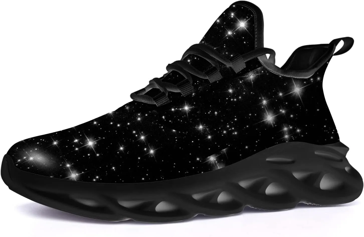 Ciadoon Galaxy Shoes for Men Women Road Running Shoes Non-Slip Walking Tennis Sneakers Cross Trainer Shoes Gifts
