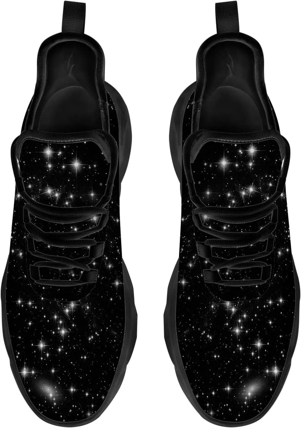 Ciadoon Galaxy Shoes for Men Women Road Running Shoes Non-Slip Walking Tennis Sneakers Cross Trainer Shoes Gifts