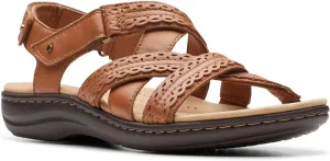 Clarks Womens Laurieann Rena Leather Casual Strappy Sandals