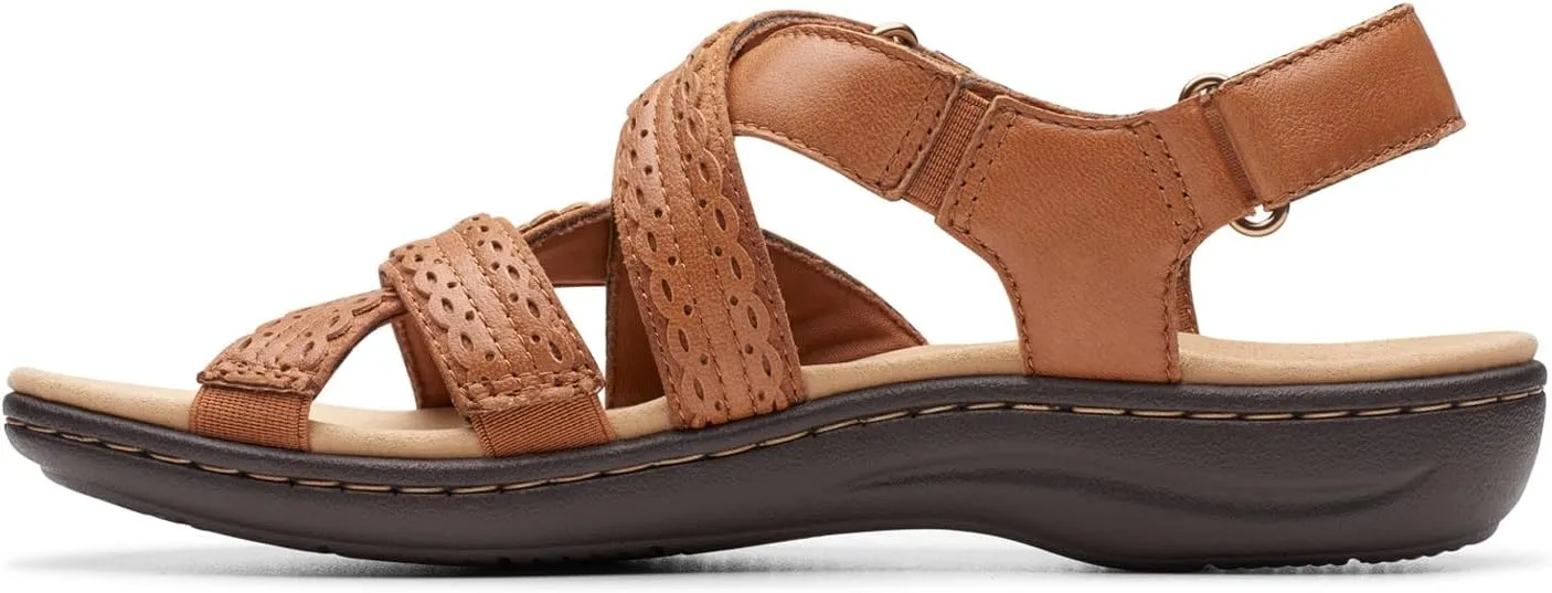 Clarks Womens Laurieann Rena Leather Casual Strappy Sandals