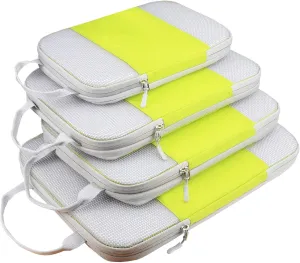 Compression Packing Cubes For Suitcases,Gowraps 6 Set/4 Set Travel Cubes For Luggage/Carry On/Backpack Compressible Travel Organizer Bags &Storage Bag Set Packing Organizers