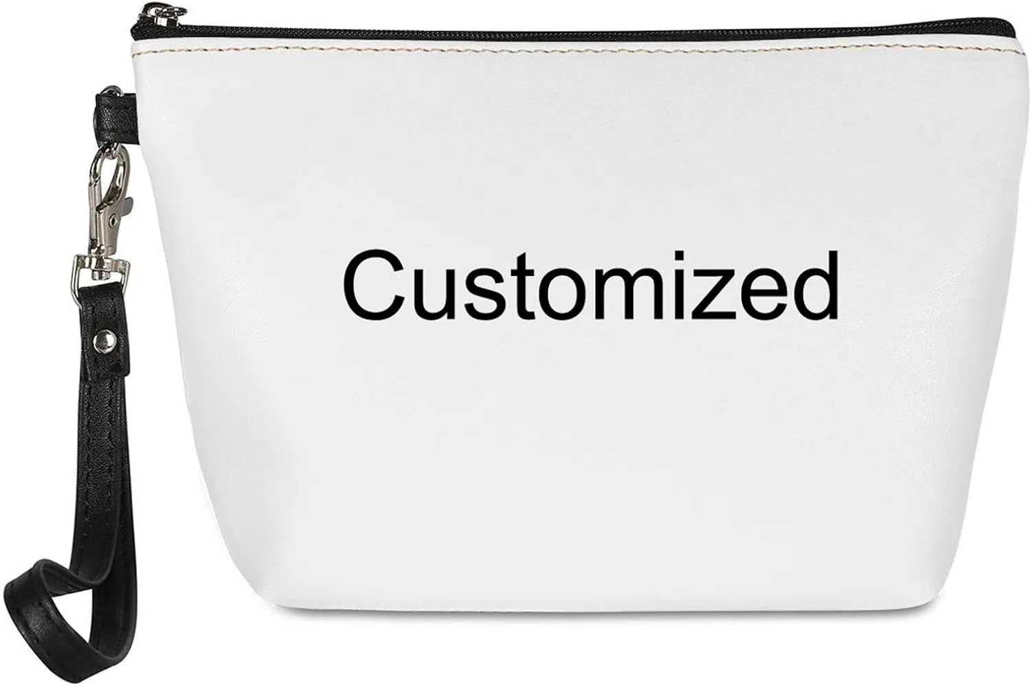 Customized Personalized Makeup Bags for Women Little Cosmetic Bag Coin Purse Zipper Storage Pouch Organizer
