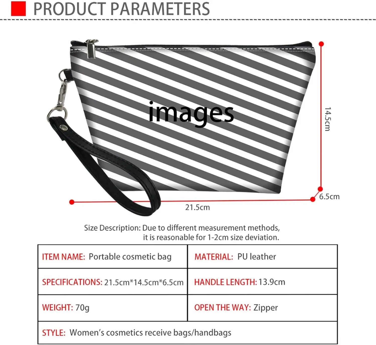 Cute Cat Cosmetic Bag Leather Makeup Bags Small Cosmetic Bags Travel Toiletry Bag Pouch Waterproof Organizer Bag Clutch Handbag for Women Hiking Camping Swimming