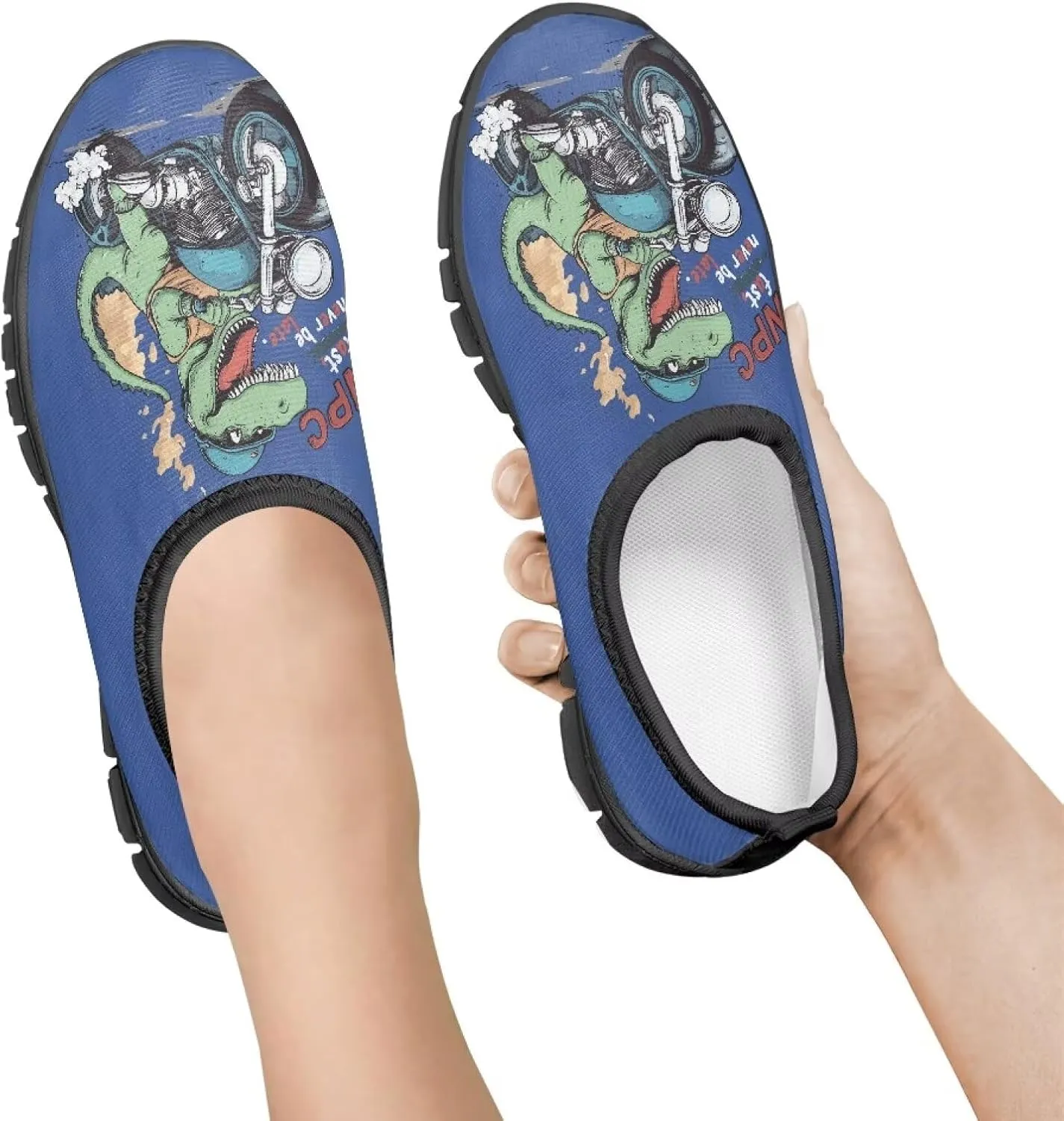 Cute Pattern Slip-On Walking Shoes for Boys Soft Casual Flat Non-Slip Shoes Kid Low-Top Outdoor Sneakers US Size 11-15