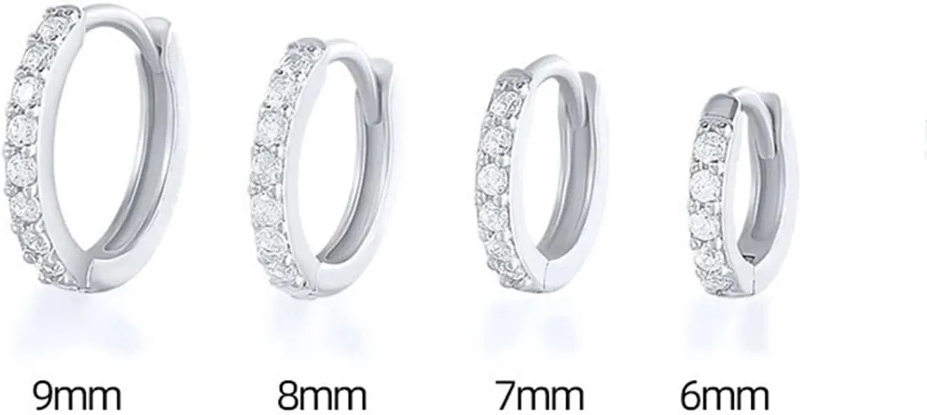 Dainty Ear Cuffs Earrings Non Pierced Sparkling Rhinestones Cartilage Climber Ear Wrap Earrings Clip on Earrings Minimalist Cuff Fake Earrings Trendy Jewelry for Women
