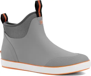Deck Boots for Men, Waterproof Insulated Mens Rain Boots, Anti-Slip Ankle Fishing Boots, Rubber Boots with High Traction for Outdoor, Size 6-13