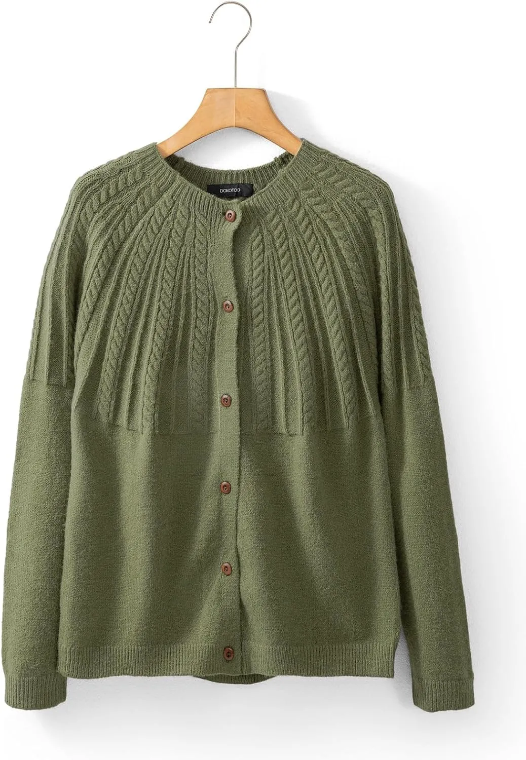 Dokotoo Cardigan Sweaters for Women 2024 Fall Outfits Long Sleeve Crochet Knit Sweaters