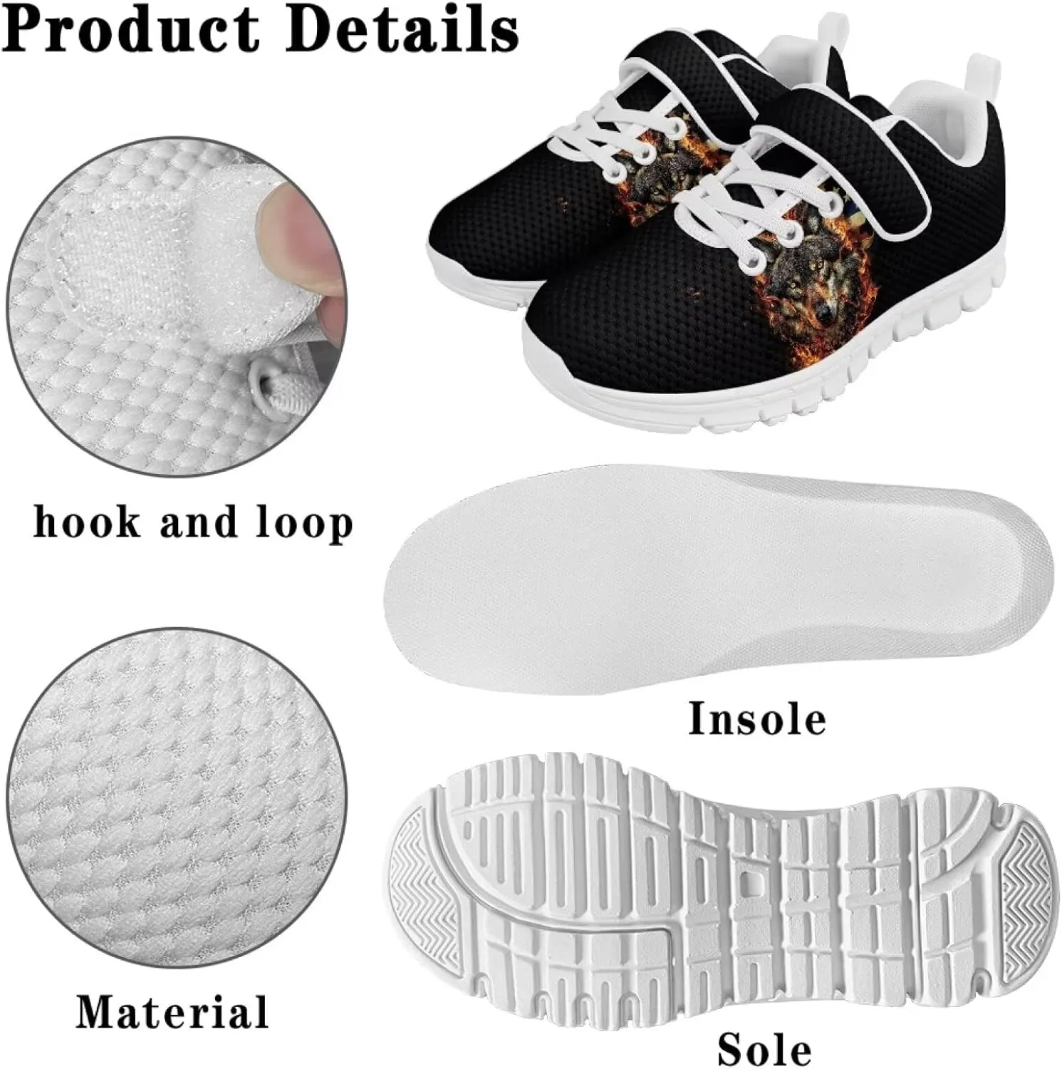 Doojoayie Little Kids Slip On Shoes Rubber Sneakers for Boys Outdoo Tennis Shoes
