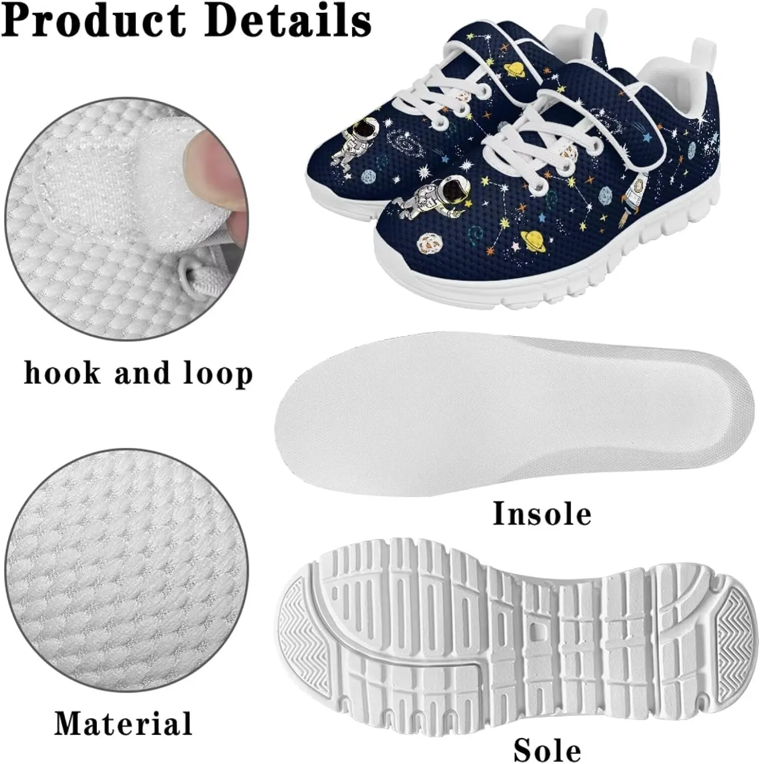 Doojoayie Little Kids Slip On Shoes Rubber Sneakers for Boys Outdoo Tennis Shoes