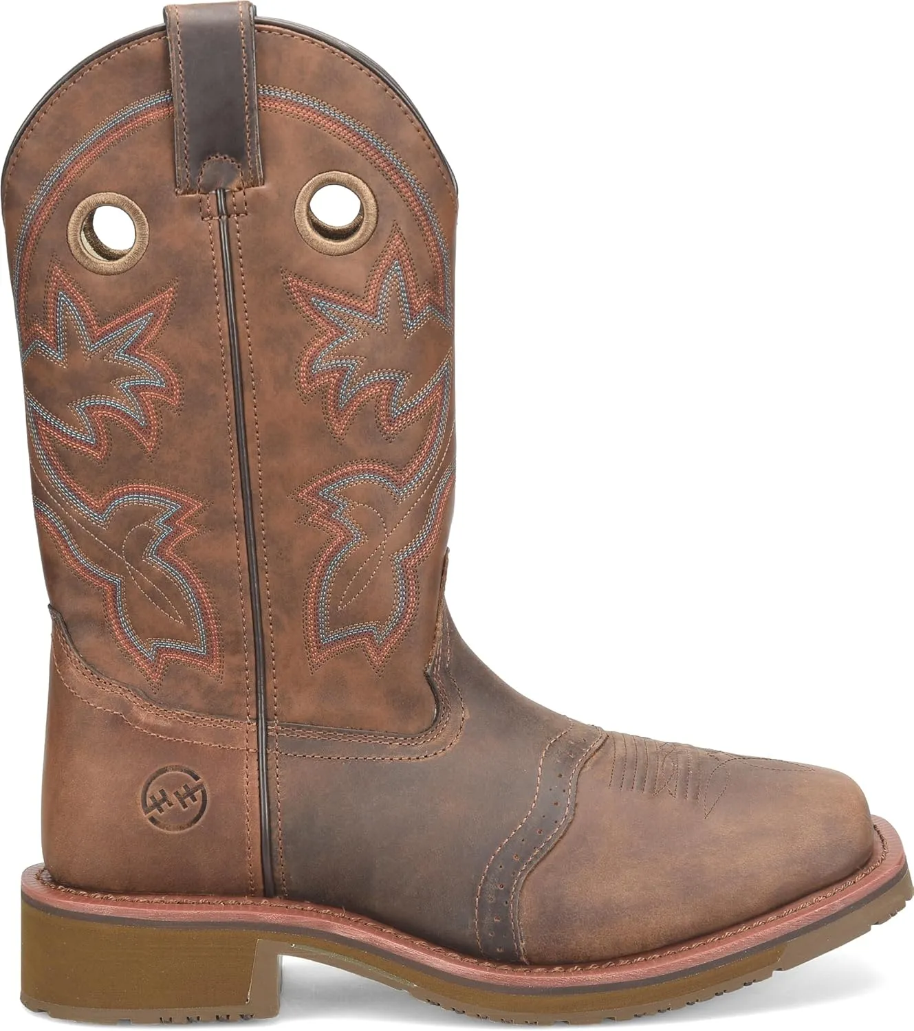 DOUBLE-H 13" Antonio Men's Western Boots - Composite Safety Toe, Earthquake Rust Leather, and Oil- and Slip-Resisting Aeroglide Outsole, EH Rated