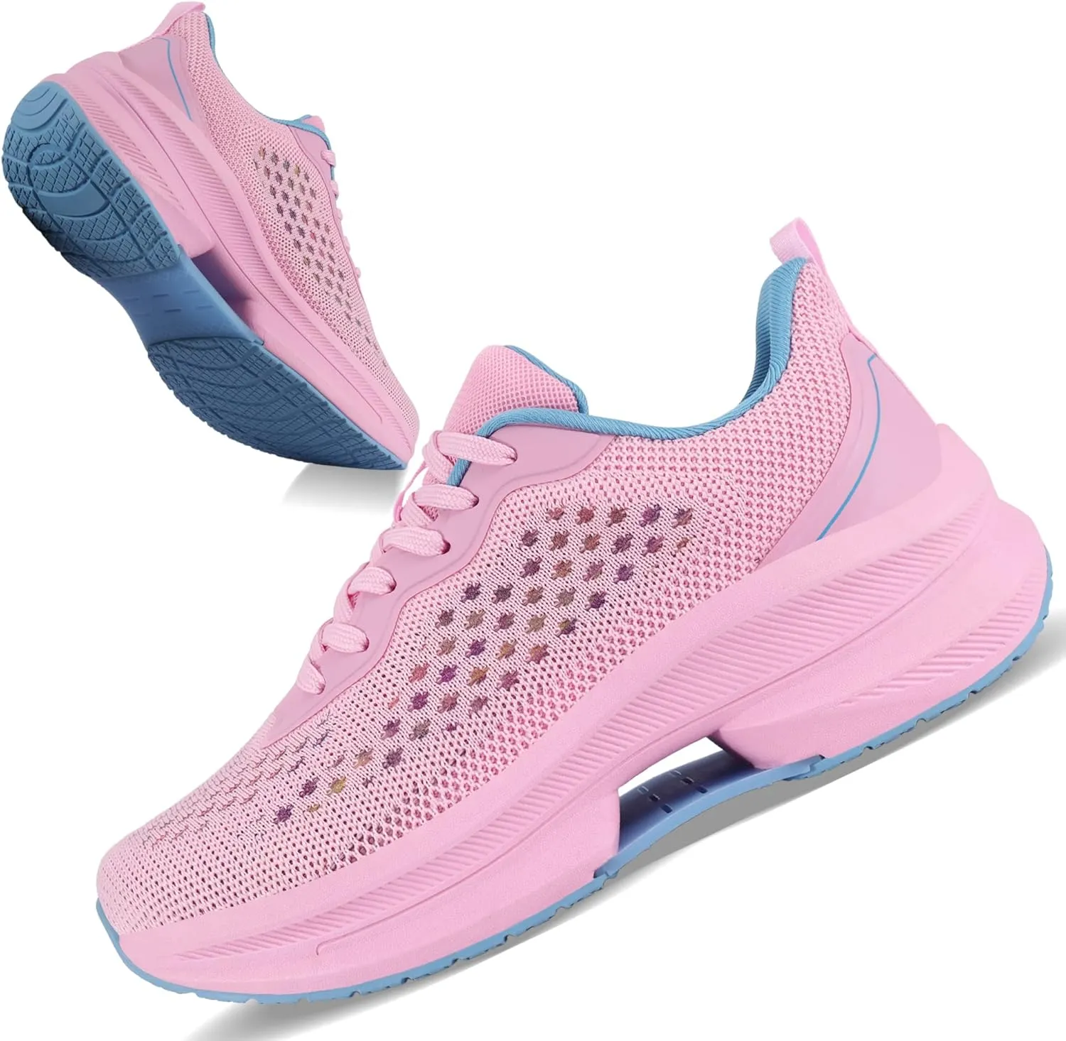 Dresofu Women's Casual Breathable Walking Non-Slip Shoes Platform Lightweight Jogging Tennis Sneakers