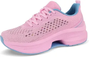 Dresofu Women's Casual Breathable Walking Non-Slip Shoes Platform Lightweight Jogging Tennis Sneakers