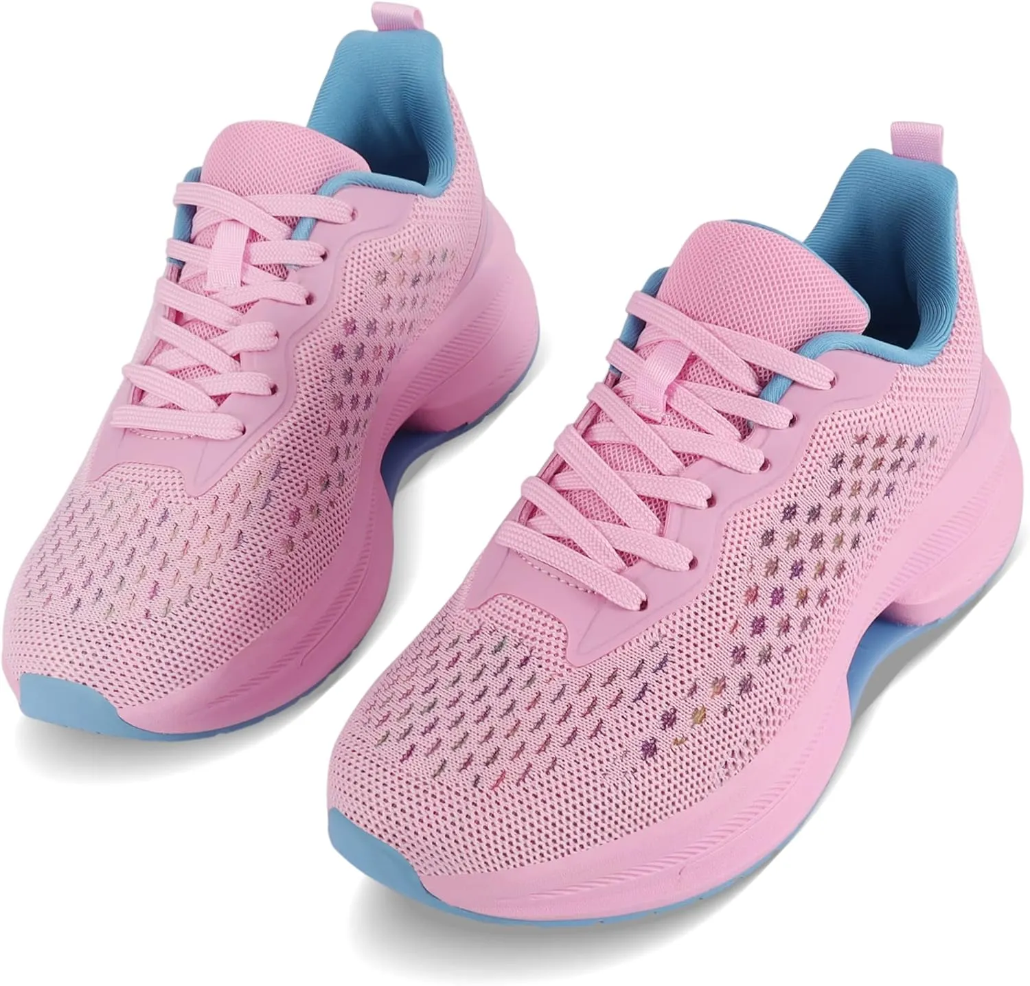 Dresofu Women's Casual Breathable Walking Non-Slip Shoes Platform Lightweight Jogging Tennis Sneakers