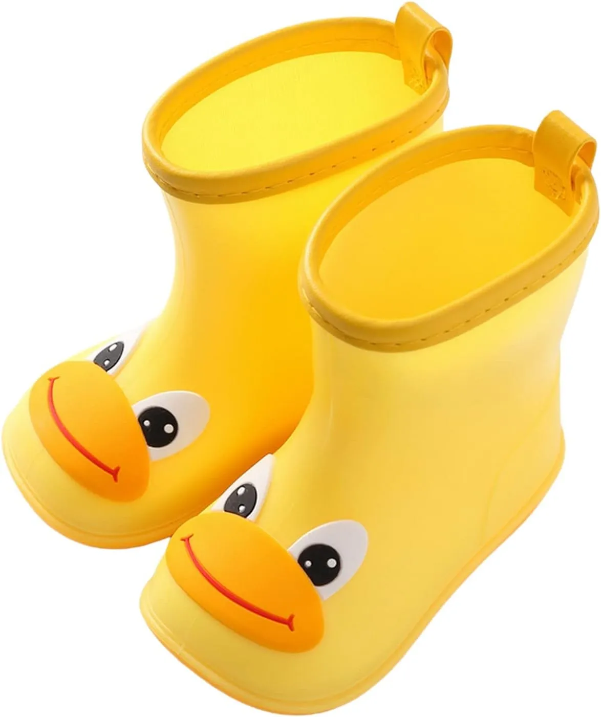 Duck Cartoon Character Rain Shoes Children's Rain Shoes Boys and Girls Water Shoes Baby Rain Boots Water Boots Infant Girl Shoes (E, 6 Infant)