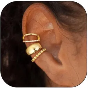 Ear Cuff Earrings for Women Ear Cuffs Non Piercing Jewelry Trendy Stuff Ears Clip on Cartilage Earring Fake Earrings Christmas Gifts Stocking Stuffers