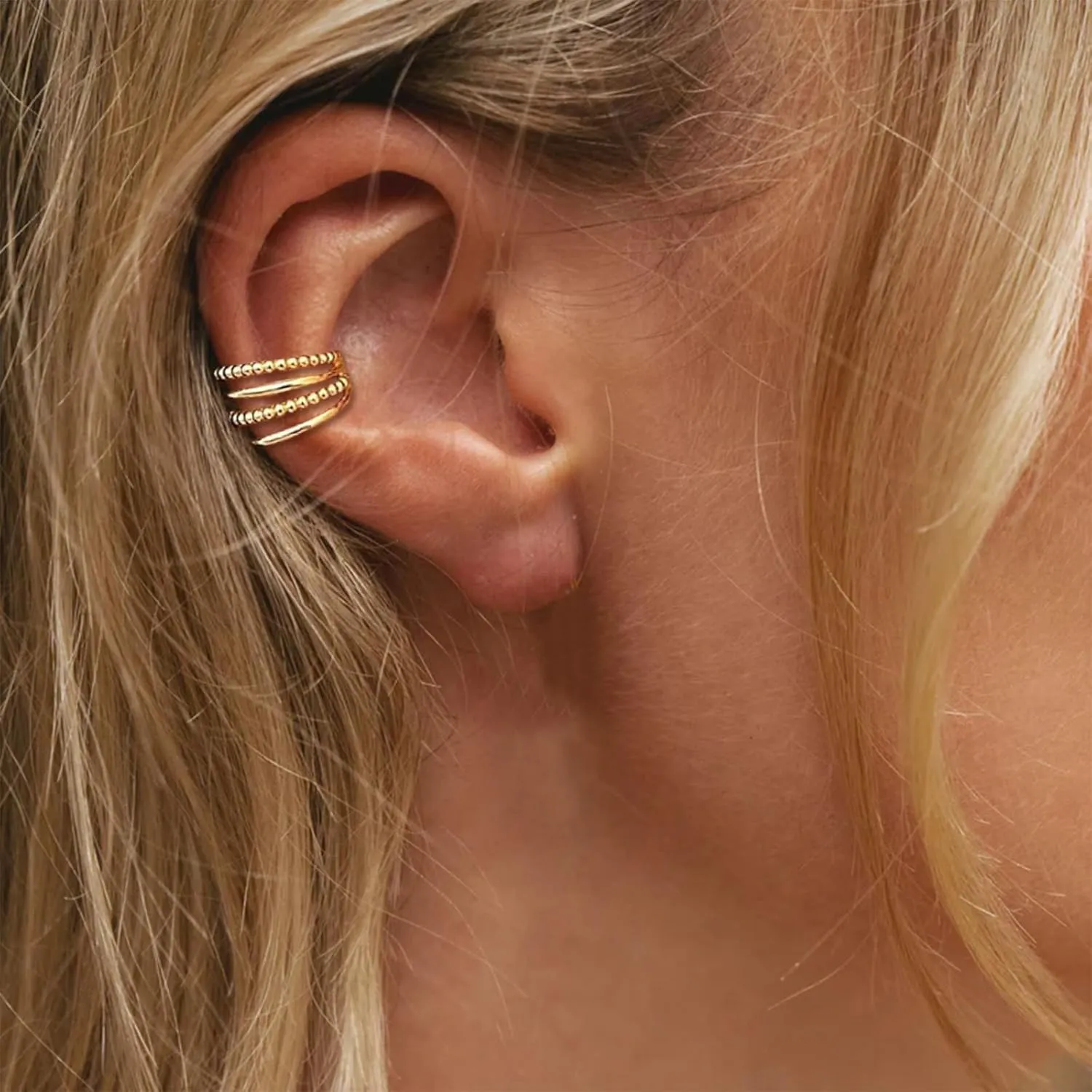 Ear Cuff Earrings for Women Ear Cuffs Non Piercing Jewelry Trendy Stuff Ears Clip on Cartilage Earring Fake Earrings Christmas Gifts Stocking Stuffers