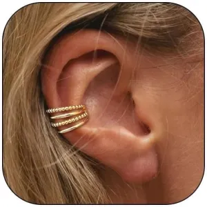Ear Cuff Earrings for Women Ear Cuffs Non Piercing Jewelry Trendy Stuff Ears Clip on Cartilage Earring Fake Earrings Christmas Gifts Stocking Stuffers