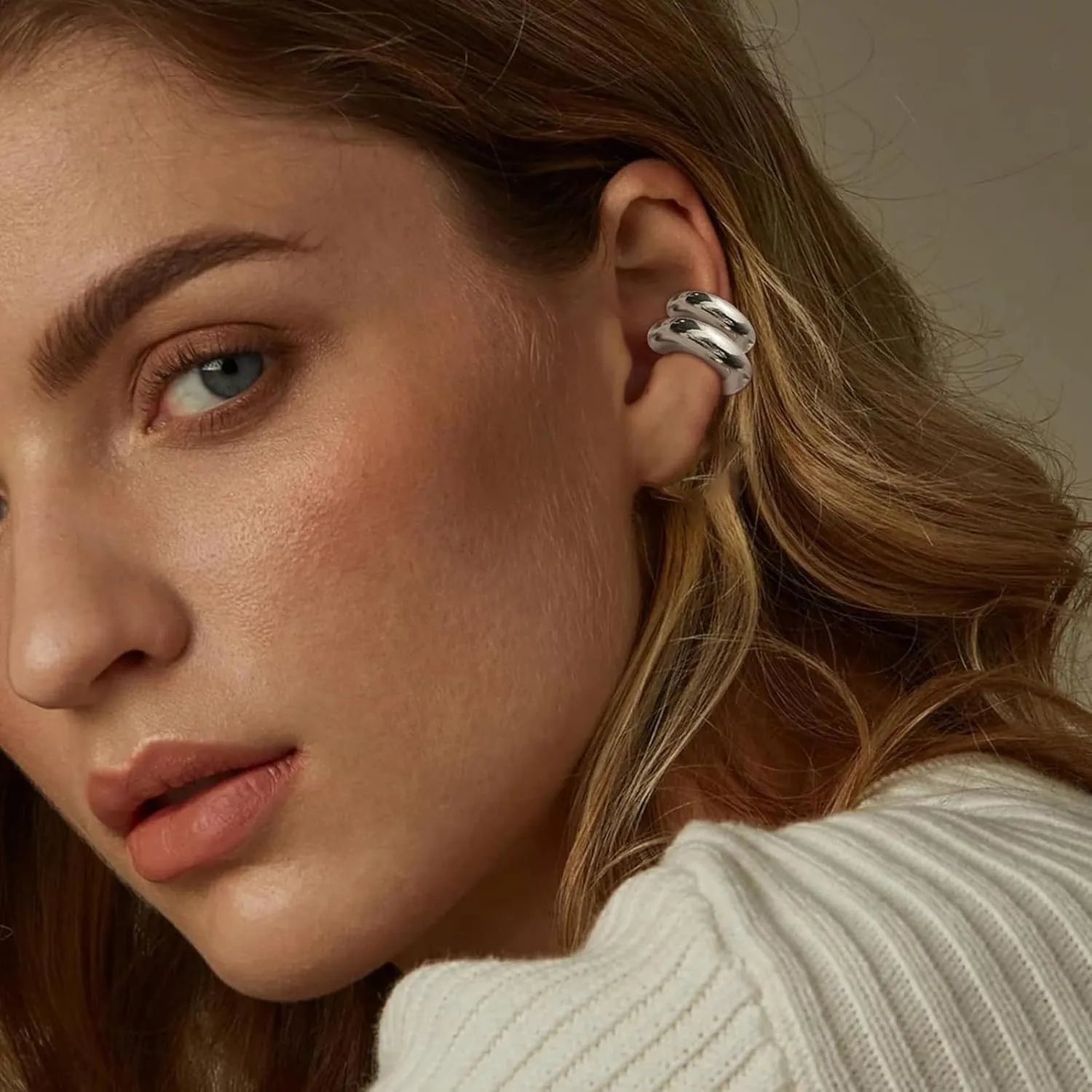 Ear Cuffs Non Piercing Gold Plated Ear Cuff for Non Pierced Ears Clip on Cartilage Earring Fake Earrings Hnadmade Ear Jewelry Gifts