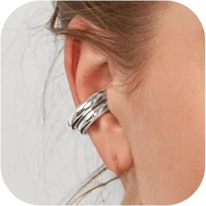 Ear Cuffs Non Piercing Gold Plated Ear Cuff for Non Pierced Ears Clip on Cartilage Earring Fake Earrings Hnadmade Ear Jewelry Gifts