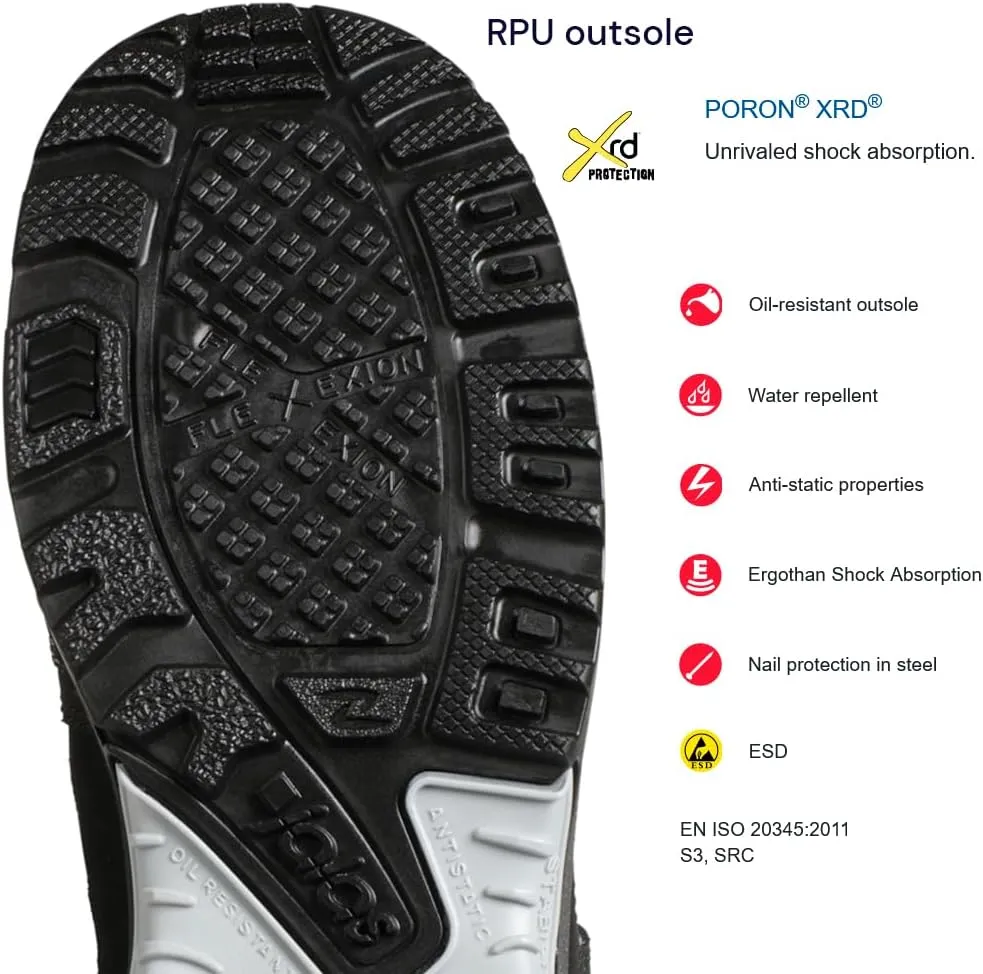Ejendals JALAS 1718 Zenit Safety boot - Work shoes for men and women - S3/SRC - Highest Protection Level - Toecap