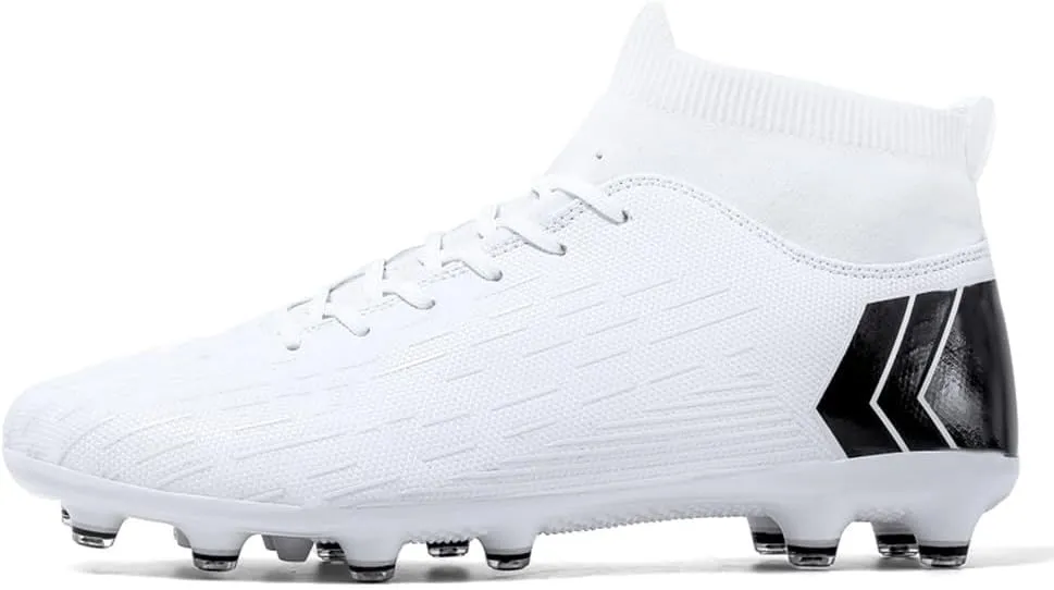ESXGED Unisex Womens Soccer Cleats Shoes Mens Ankle Sock Football Boots Training Athletic Turf Sneakers