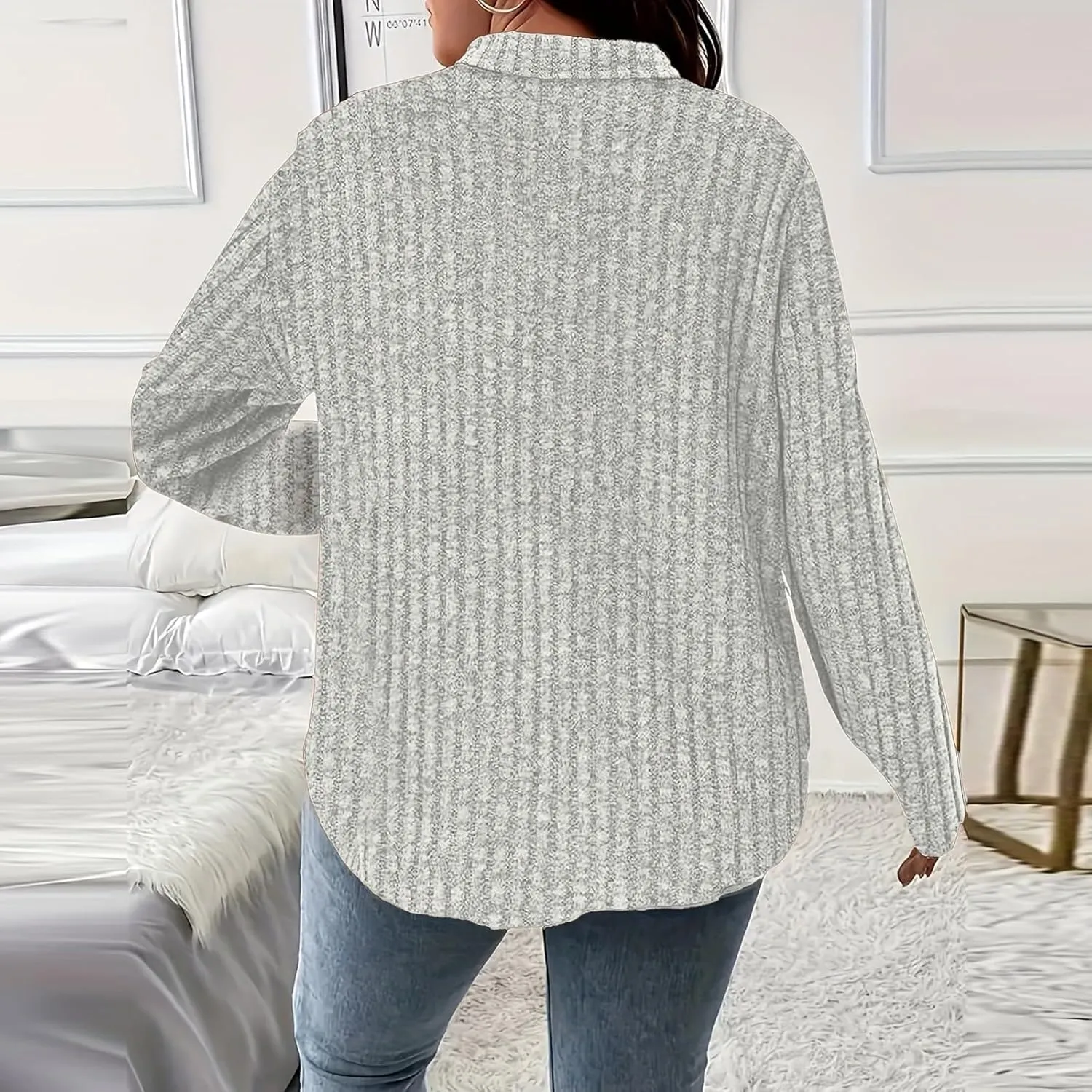 Fall Sweaters Womens 2024 Sweaters Women Long Sleeve Sweater Dress Trendy Tops for Women