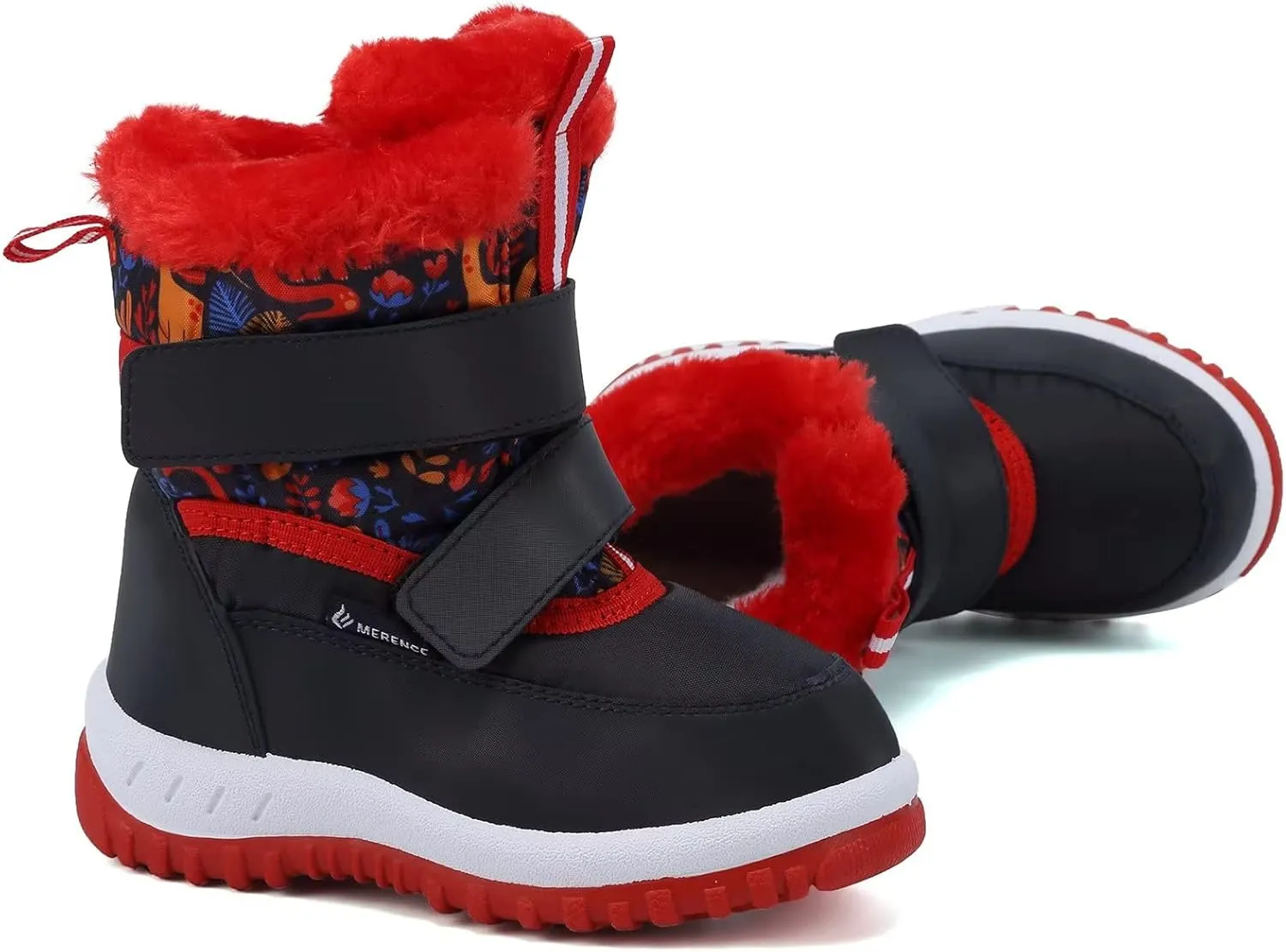 FANTURE Winter Snow Boots for Boy and Girl Outdoor with Fur Lined(Toddler/Little Kids)