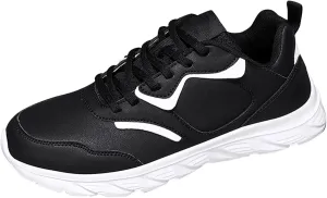 Fashion Men Sports Shoes Flat Lightweight Lace Up Solid Color Comfortable Simple Design Sneaker Boots for Men
