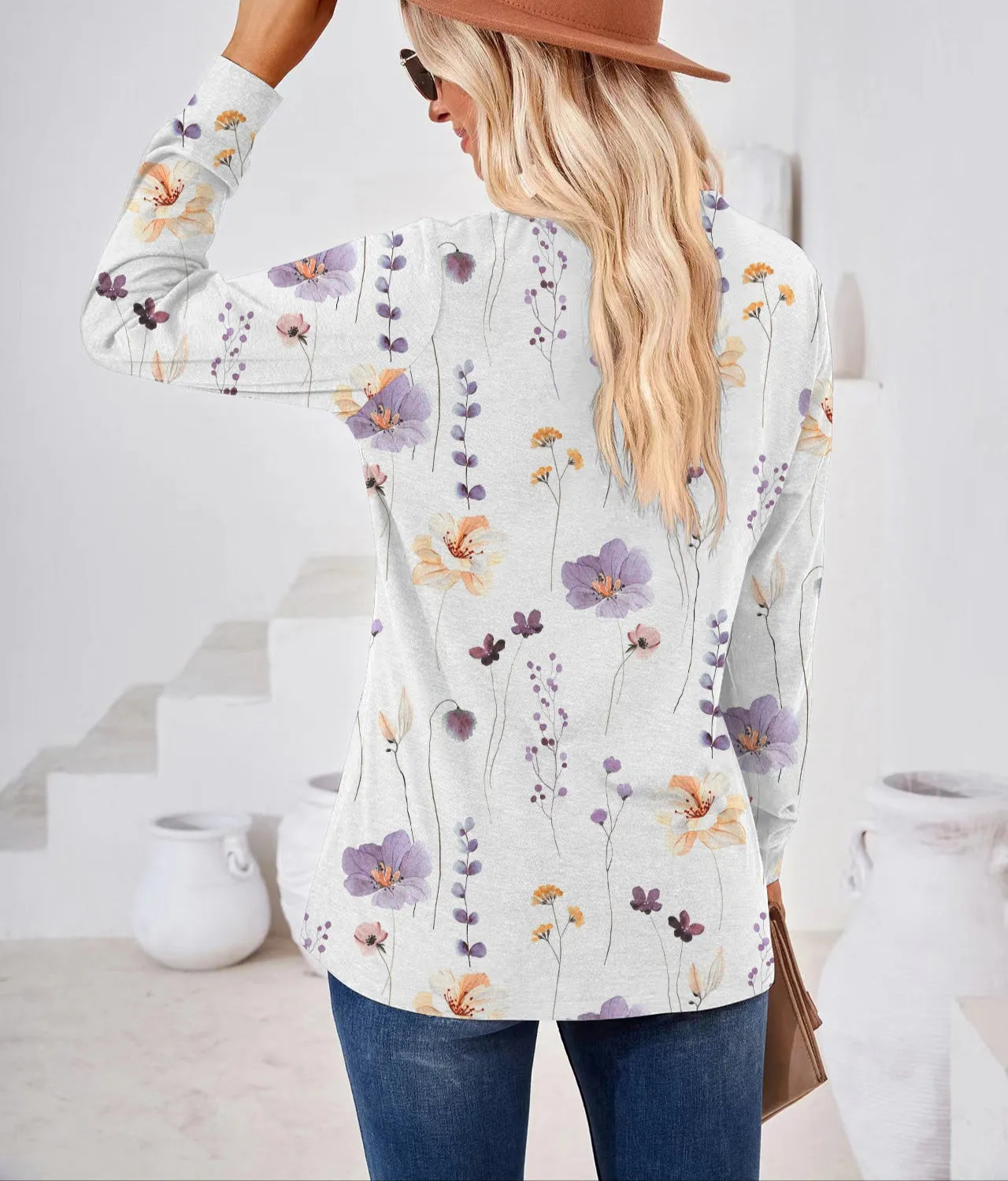 Fashion Printing Button Shirt