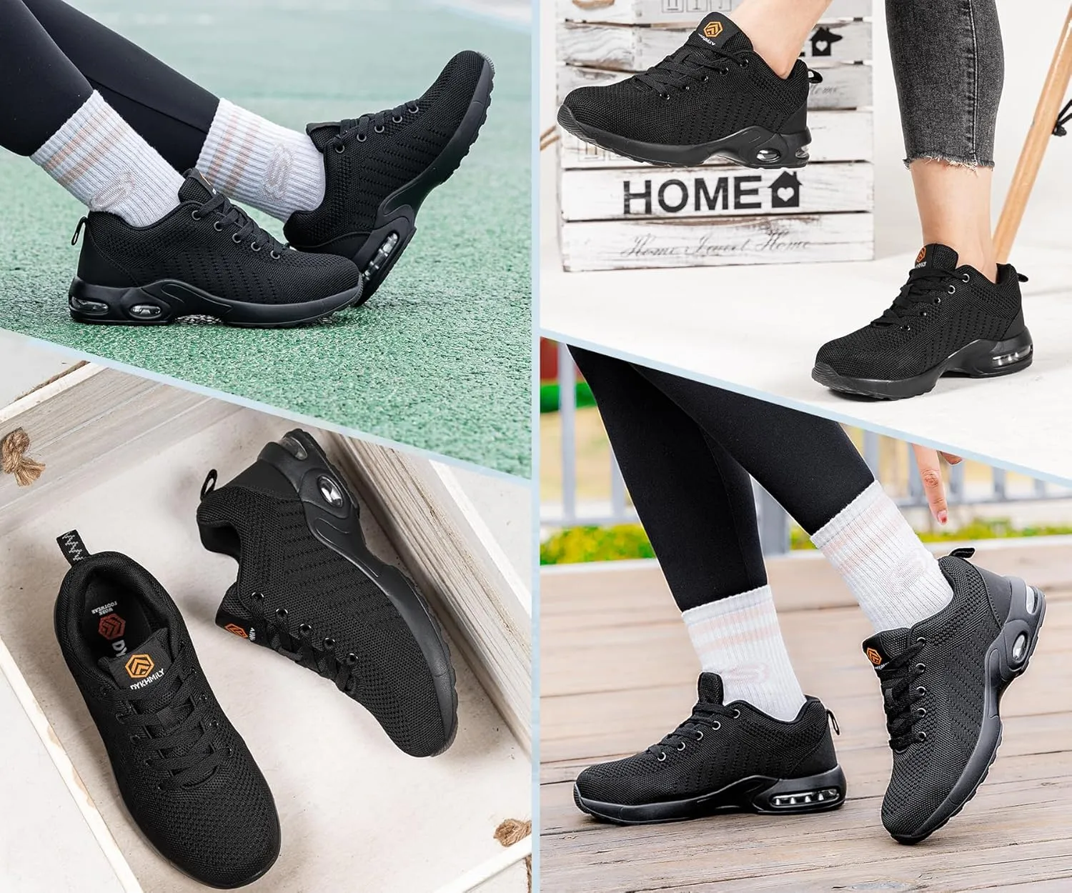 FENLERN Steel Toe Shoes for Women Lightweight Safety Shoes Comfortable Ladies Steel Toe Sneakers Non Slip Work Shoes Breathable Arch Support 5~11 Medium/5.5~10.5 Wide Width