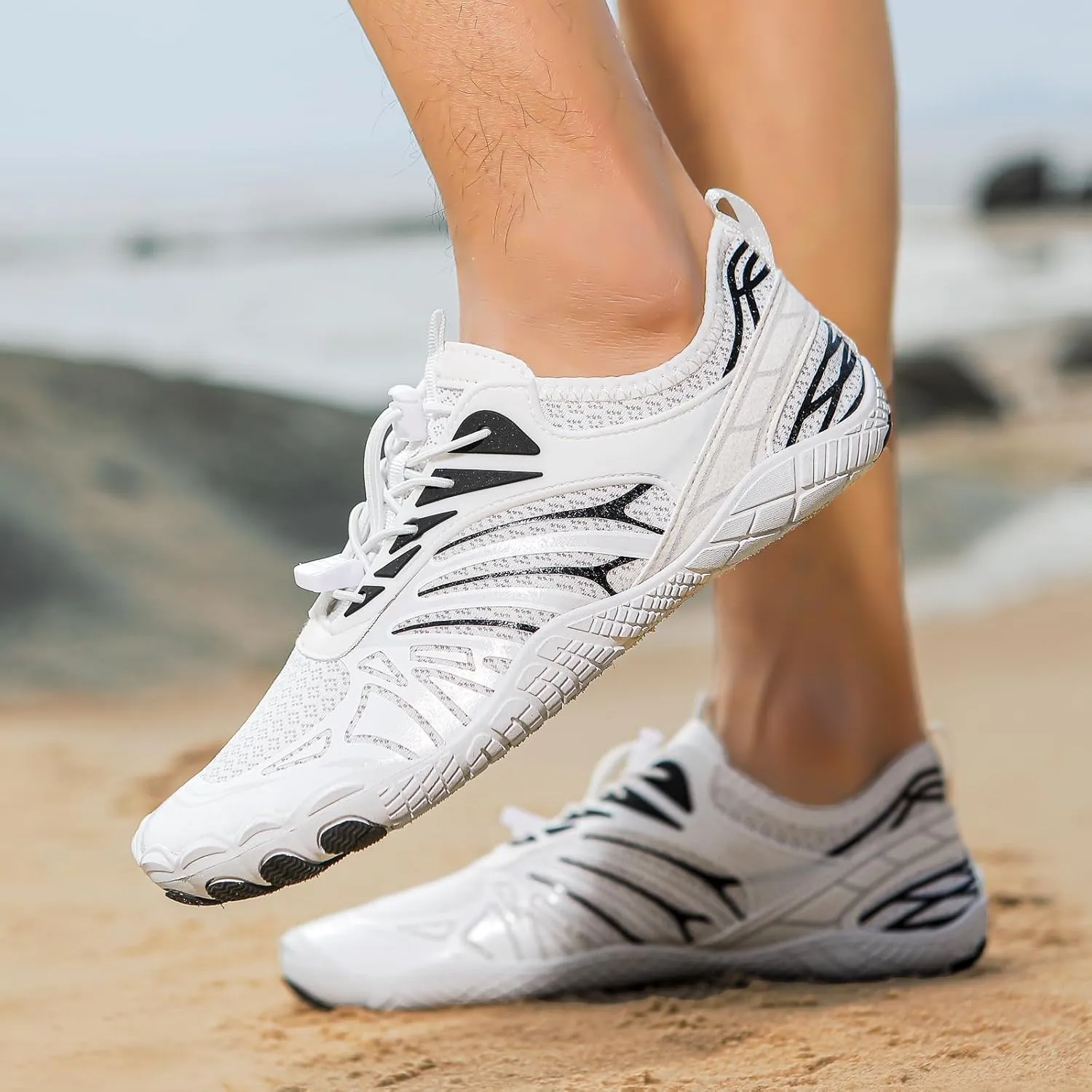 Footwear Pro Hike Barefoot Shoes Women Men Healthy & Non-Slip Barefoot Shoes for Women Waterproof Trail Running Beach Swim Surf Walking Hiking Shoes