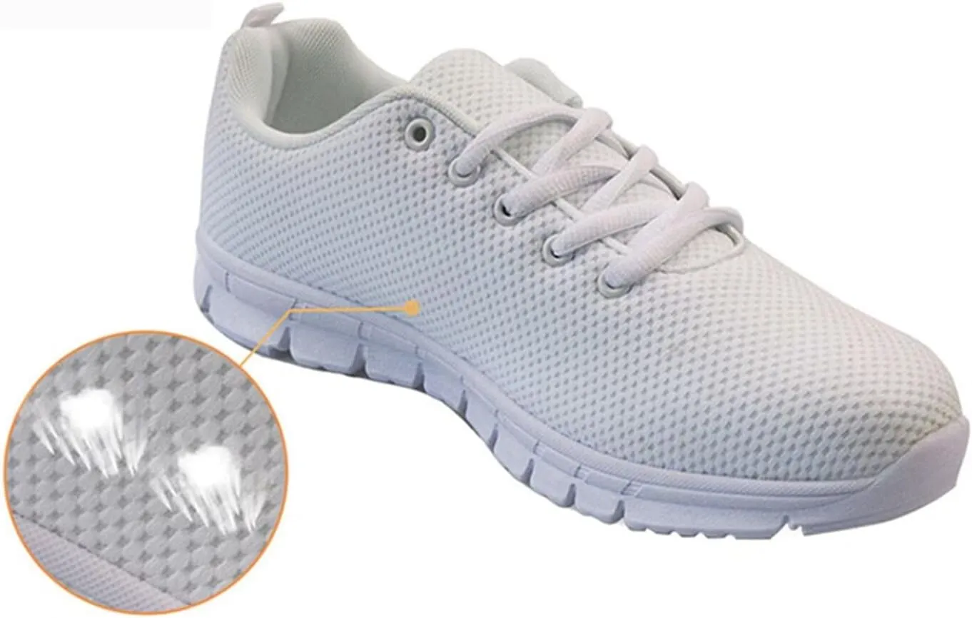 FOR U DESIGNS Kids Athletic Shoes Lace Up Sports Outdoor Sneakers Girls Walking Shoes Mesh Breathable Boys Running Tennis Shoes