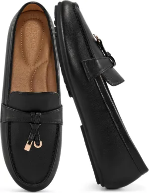 FUDYNMALC Loafers for Women Slip On Shoes: Casual Comfortable Penny Loafers Ladies Dressy Walking Flats for Business Work Office