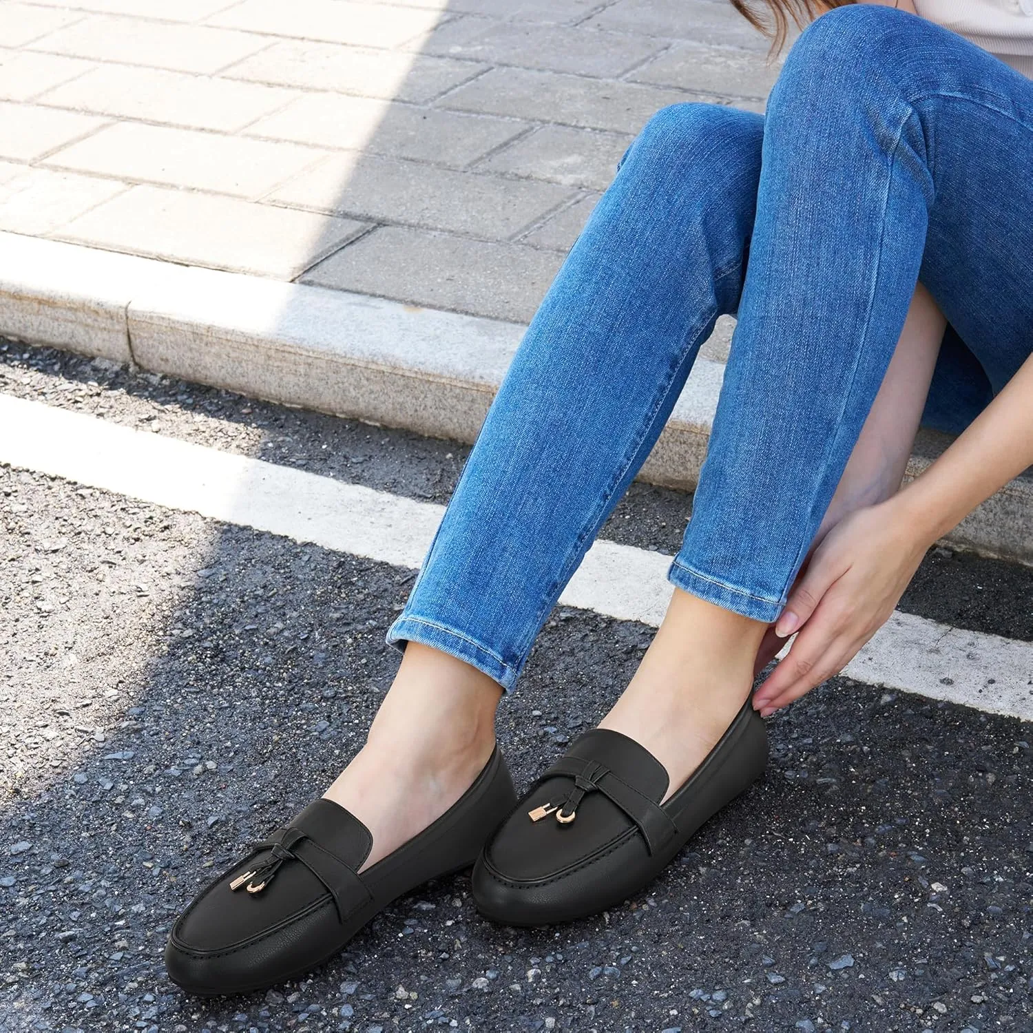 FUDYNMALC Loafers for Women Slip On Shoes: Casual Comfortable Penny Loafers Ladies Dressy Walking Flats for Business Work Office