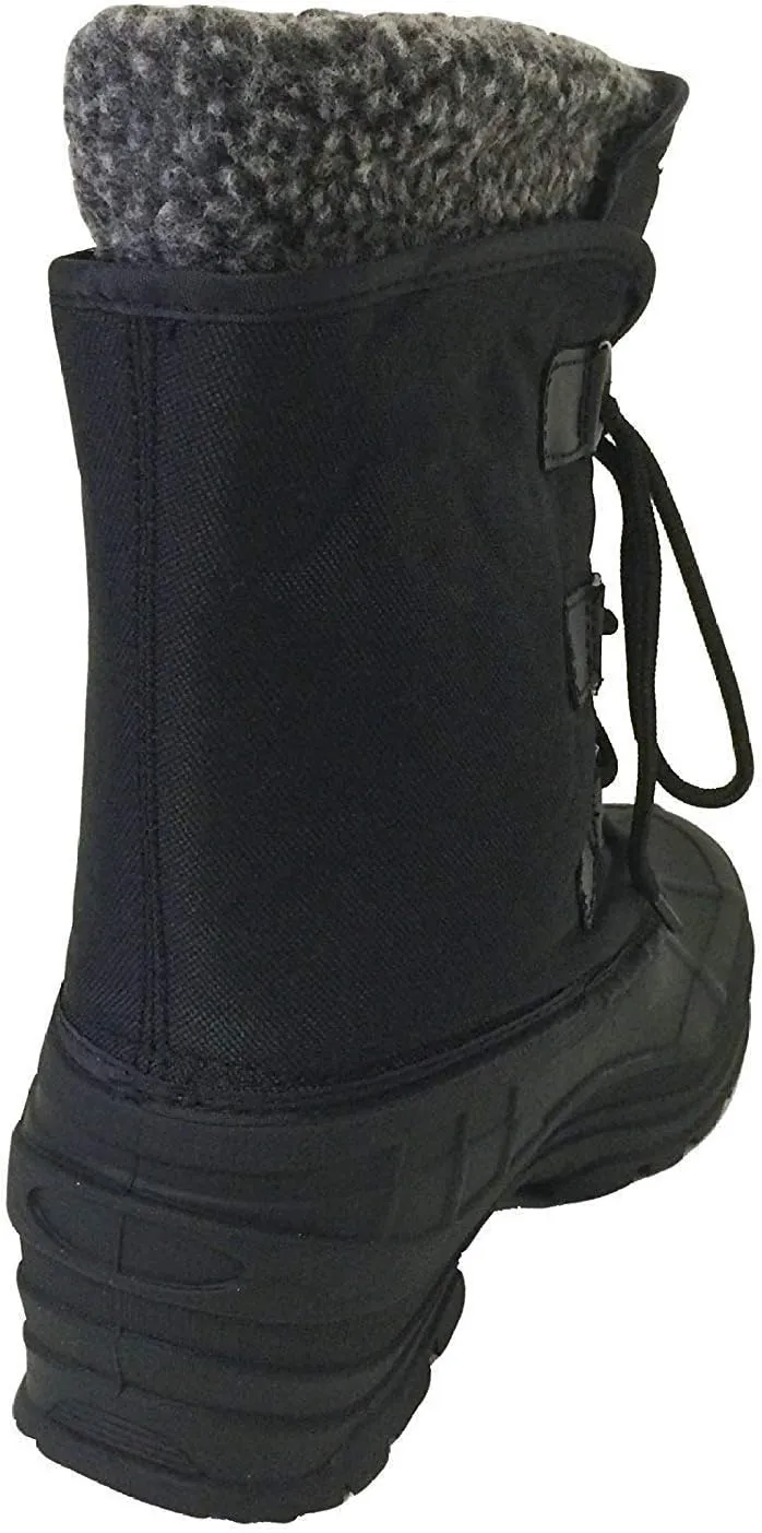 G4U-YC06S Men's Winter Boots Cold Weather Water Repellent Nylon 9" Thermolite Insulated Hiking Duck Warm Snow Shoes