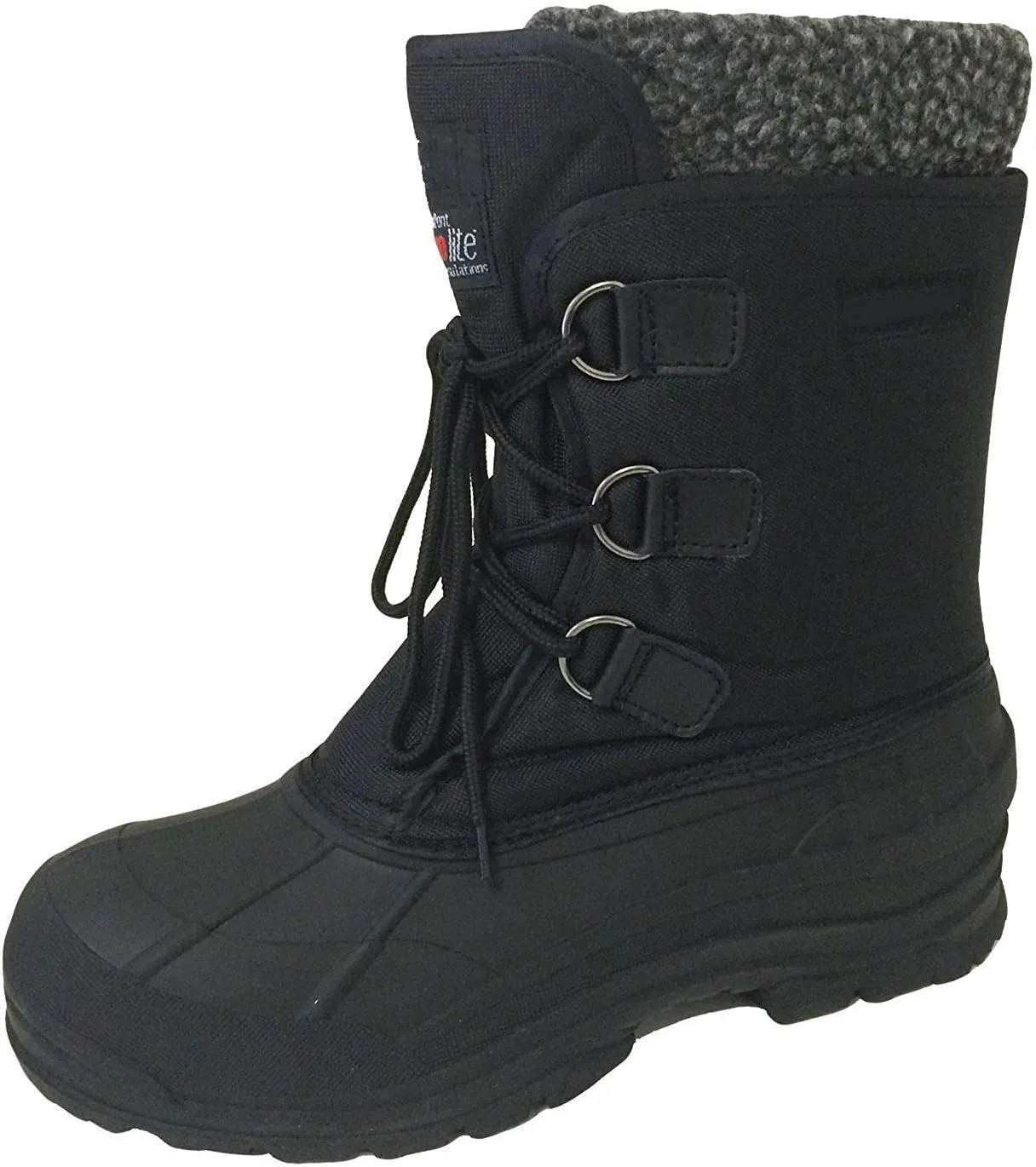 G4U-YC06S Men's Winter Boots Cold Weather Water Repellent Nylon 9" Thermolite Insulated Hiking Duck Warm Snow Shoes