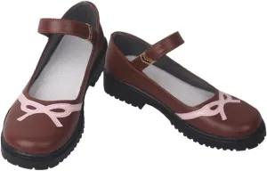 Genshin Impact Yunjin Cosplay Shoes Boots Japanese Anime JK School Uniform Shoes Halloween Costume Prop