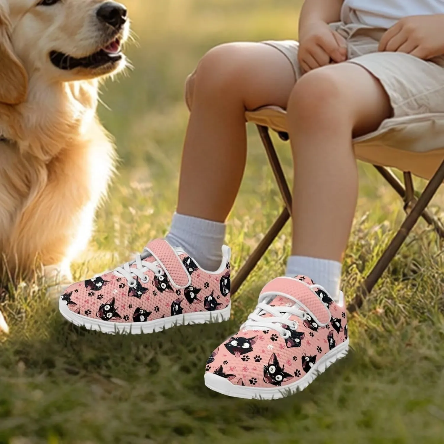 Girls Slip On Sneakers Cute Animal Little Kids Shoes School Tennis Shoes