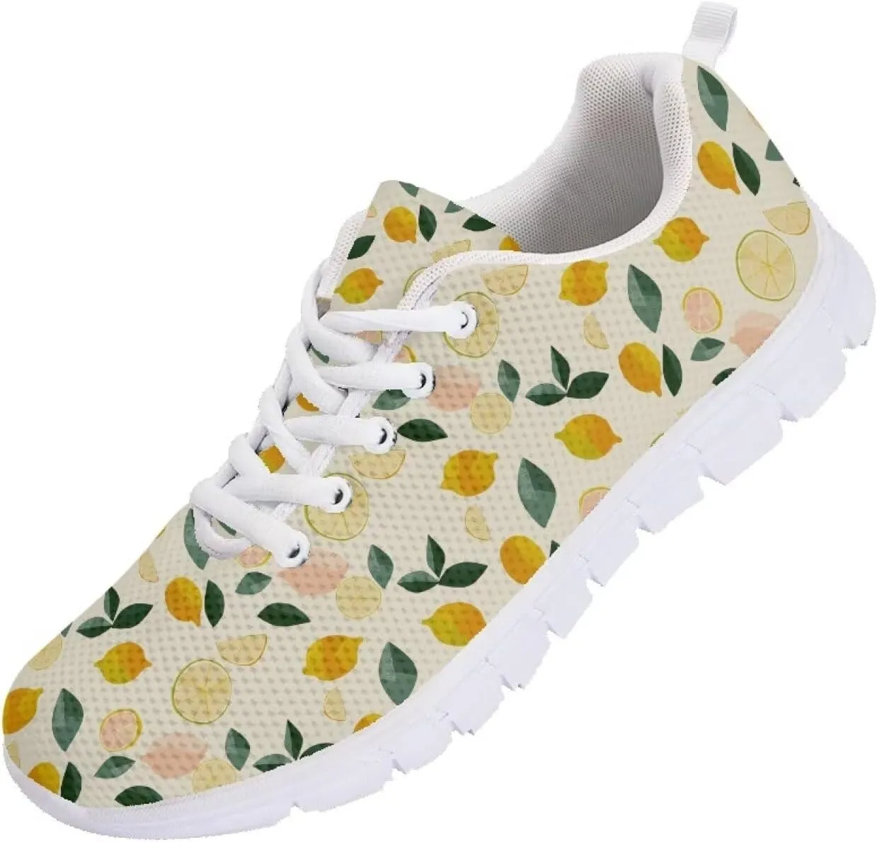 GOSTONG Womens Running Shoes Breathable Mesh Sneakers Non Slip Athletic Shoes Gym Training Outdoor Tennis Shoes White US 5-12