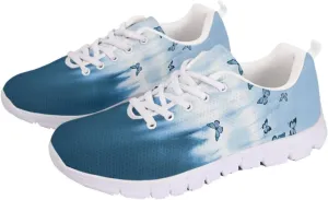 GOSTONG Womens Running Shoes Breathable Mesh Sneakers Non Slip Athletic Shoes Gym Training Outdoor Tennis Shoes White US 5-12