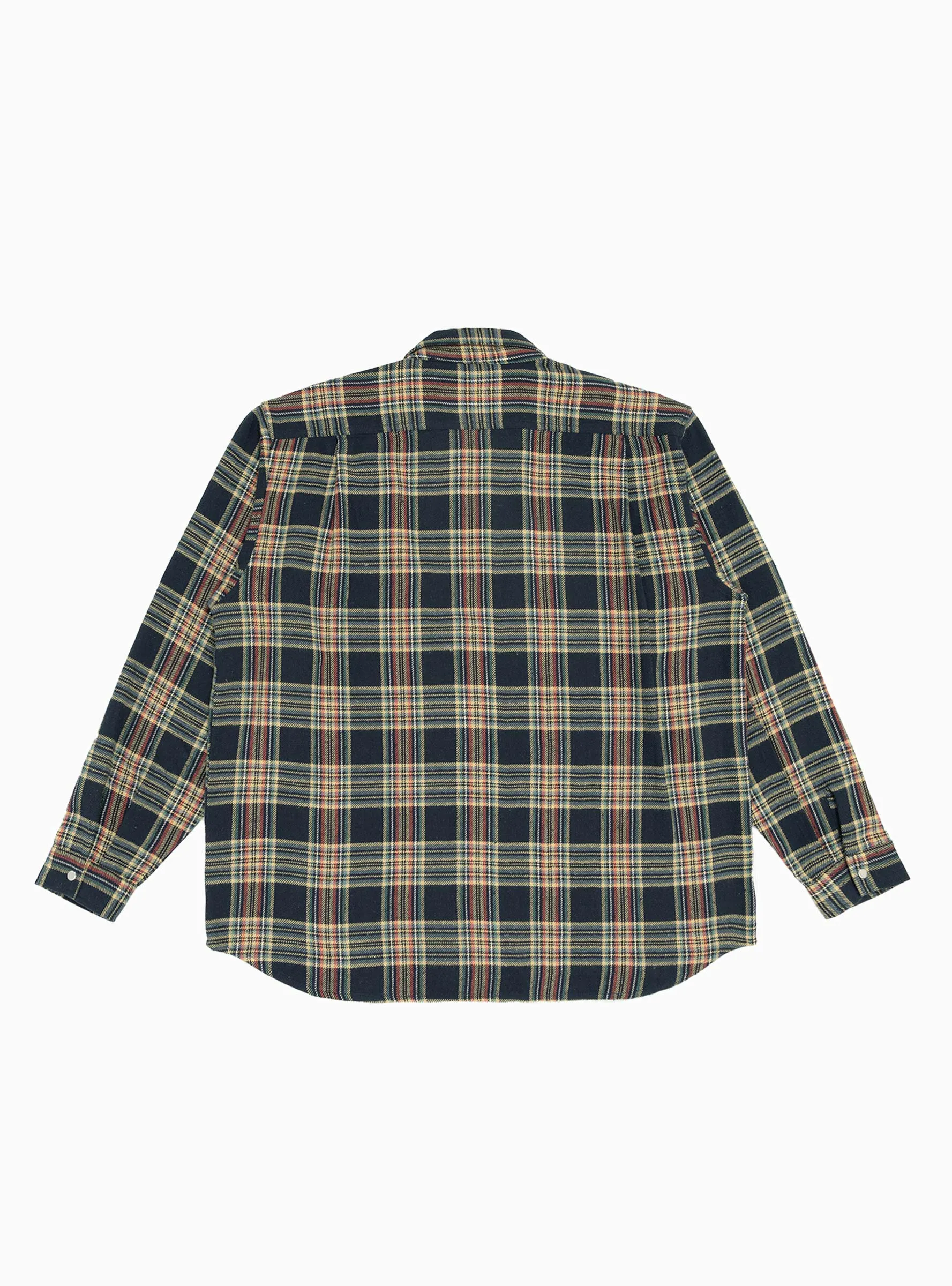 Grande Zip Shirt Midnight Blue Check