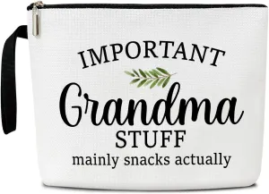 Grandma Gifts Grandma Bag, Mimi Bag Gifts For Mimi, Birthday Gifts for Grandma Nana, First Time Grandma Gifts, Cosmetic Bag Zipper Travel Organizer Toiletry Pouch -052