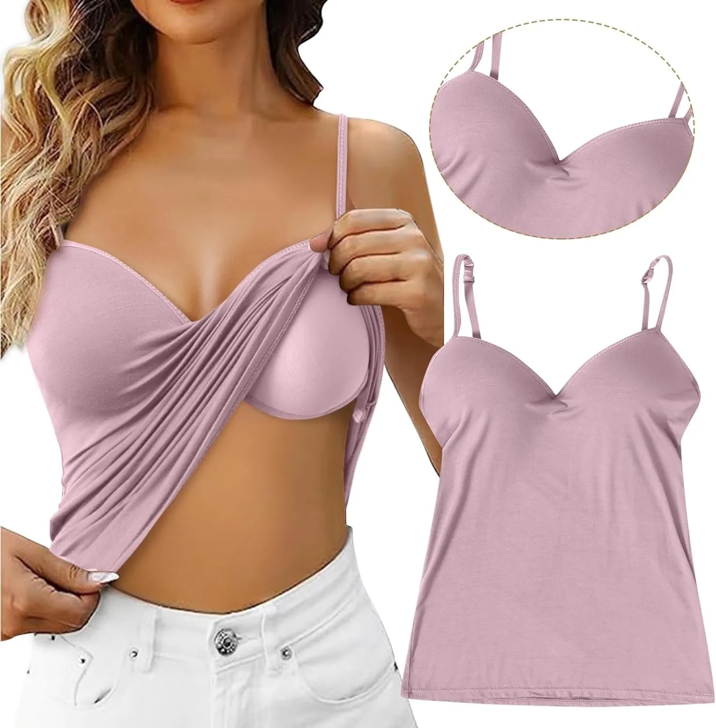 Gym Adjustable Spaghetti Straps Tank Tops for Women Summer Running Sweetheart Neck Sleeveless Cute Blouses Camisole