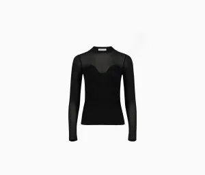 HEART NECKLINE TOP