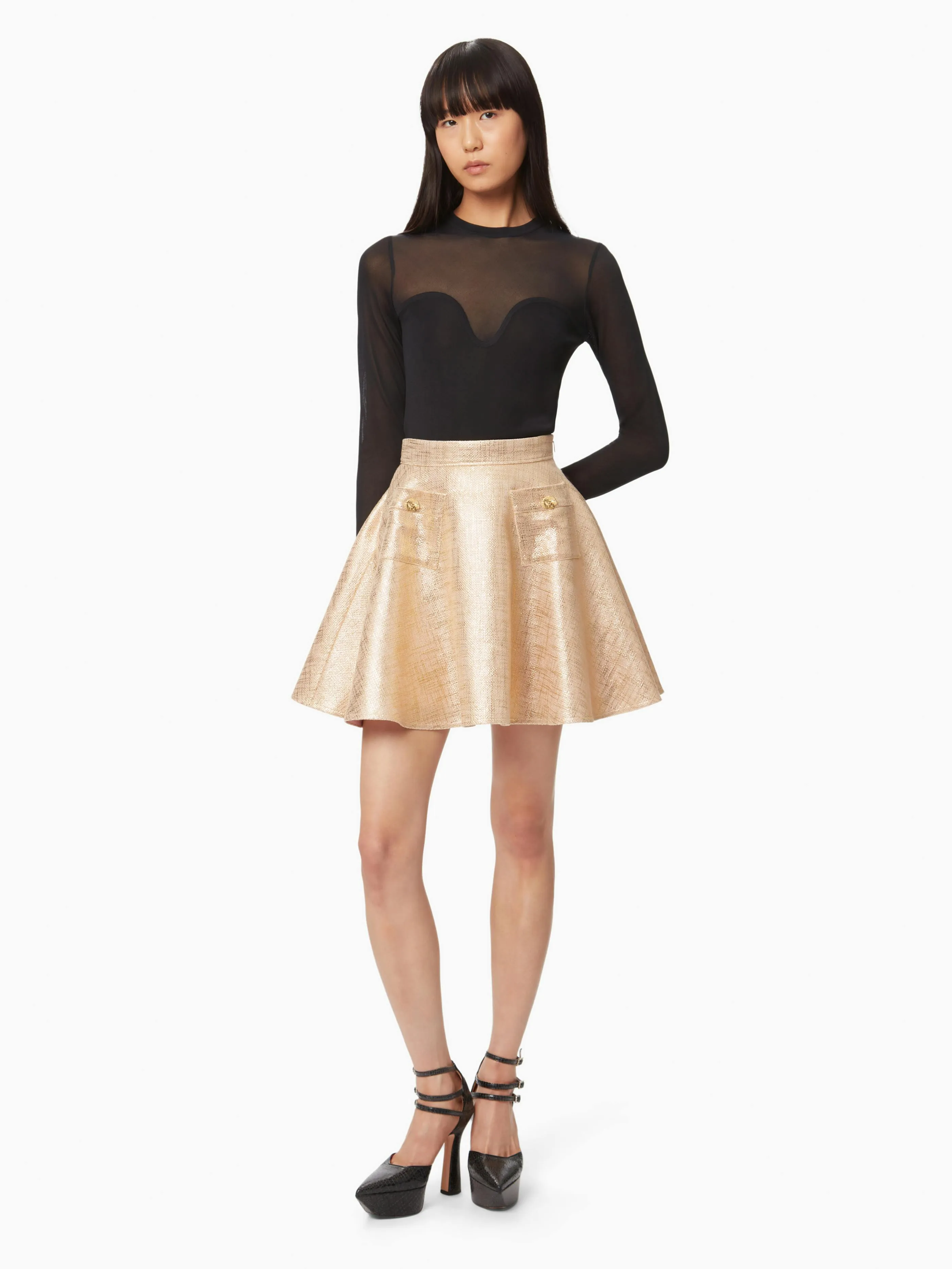 HEART NECKLINE TOP